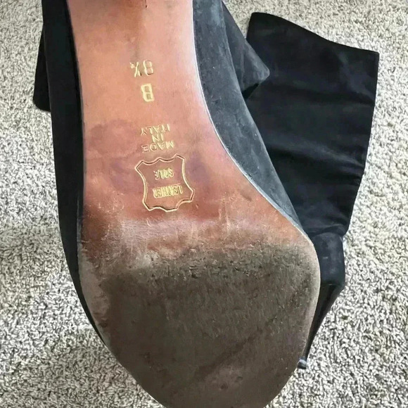 Alberto D. Molina Knee High Suede Heeled boots 8.5 - Picture 5 of 5